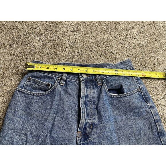 Vintage Gap Blue Jeans Womens Size 10 Ankle Button Fly Distressed Hong Kong - Picture 6 of 8